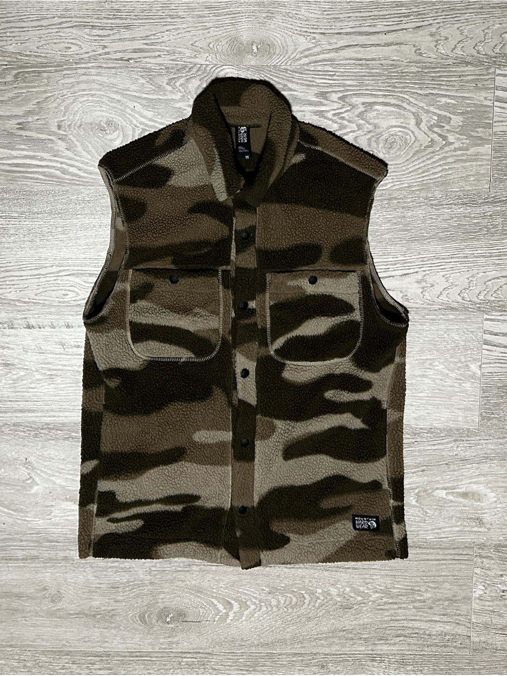 Mountain Warehouse Olive Camo Sherpa Vest